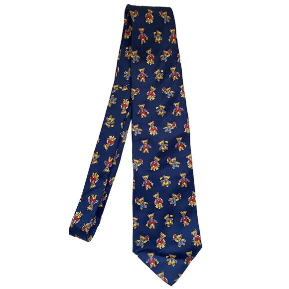 GIORGIO REDAELLI Silk tie Made in Italy Teddy Bear - Picture 2 of 6